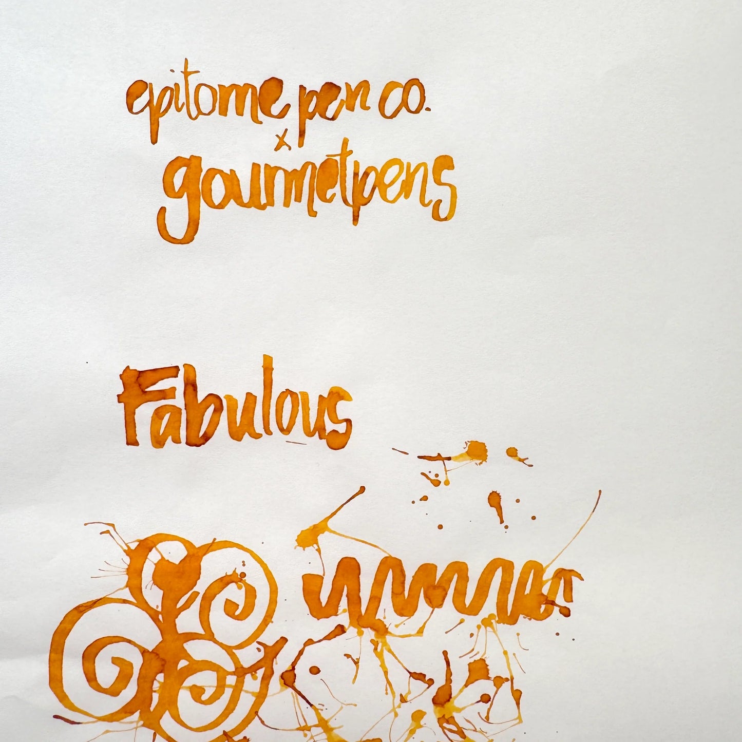 Epitome X Gourmet Pens Fabulous Yellow Ink